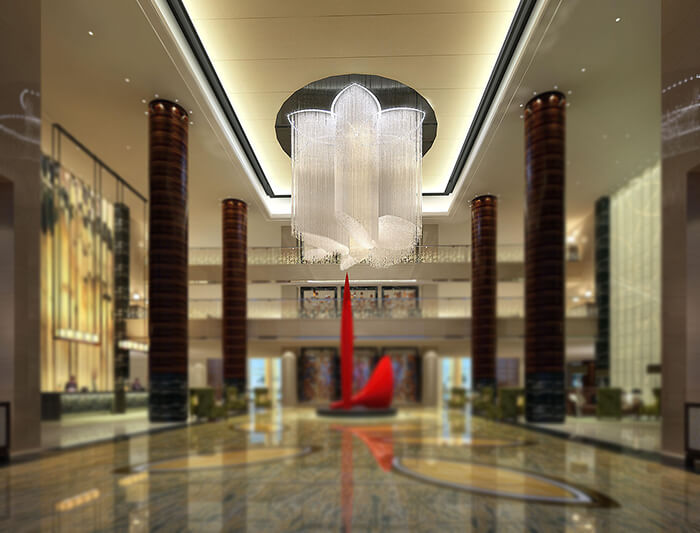酒店大吊燈價格，一站式酒店藝術(shù)吊燈廠家直供