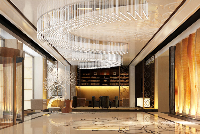 酒店創(chuàng)意吊燈，五星級(jí)酒店燈具供應(yīng)商直供